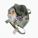 MØZ mulepose lavet af genbrugsmaterialer - grøn